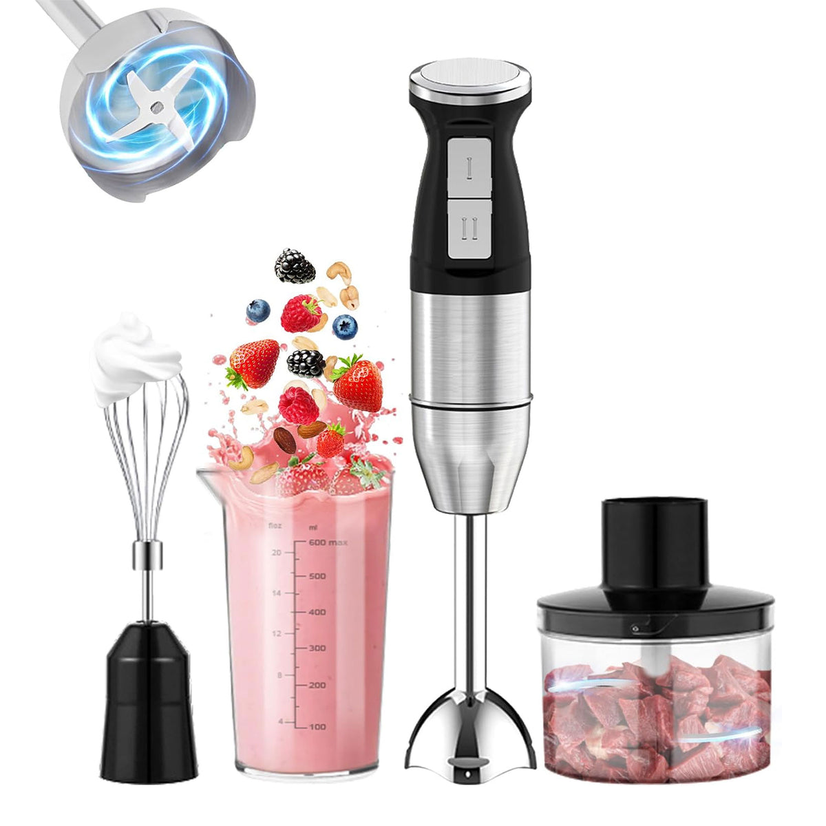 خلاط مطبخ متعدد الوظائف 4 في 1